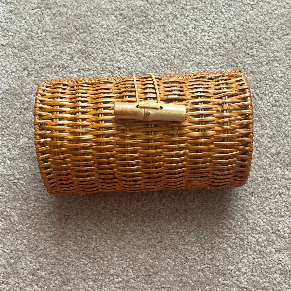 Lilly Pulitzer Tan Woven Clutch